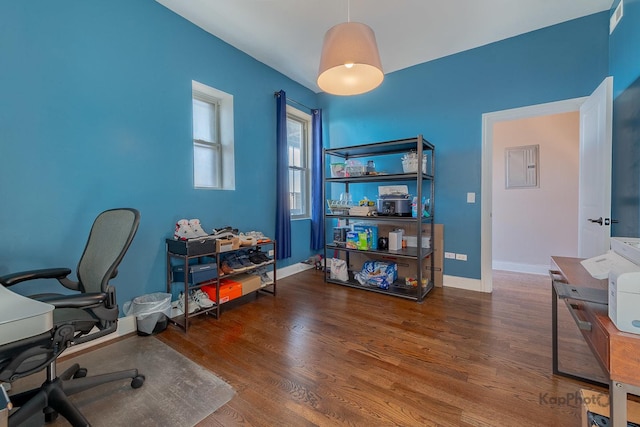 4520 S King Dr Unit 4B, Chicago, IL 60653 - office with wood finished floors and baseboards