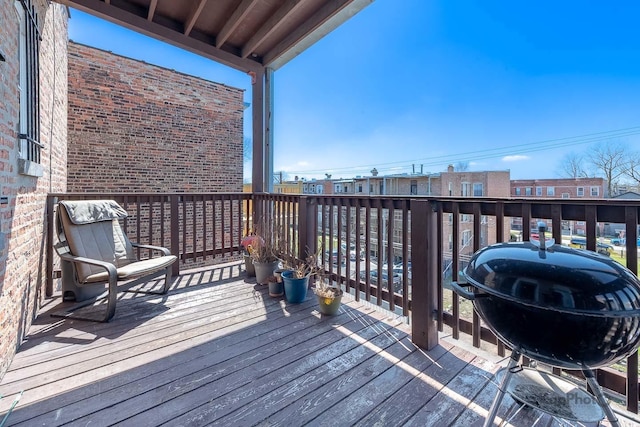 4520 S King Dr Unit 4B, Chicago, IL 60653 - deck with grilling area