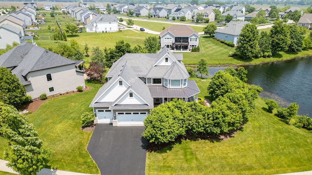 12433 Dublin Ln, Plainfield, IL 60585 - aerial view of residential area featuring a large body of water