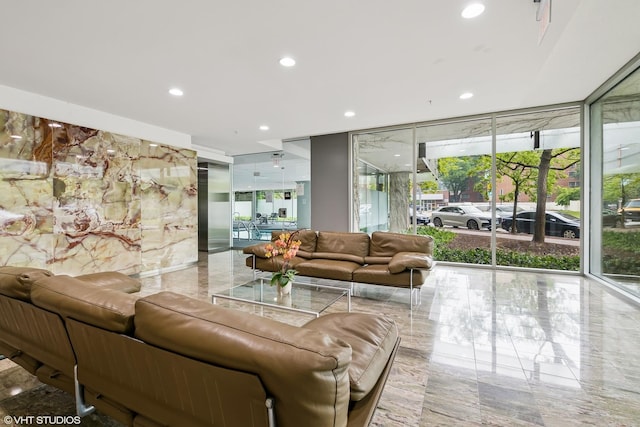 800 Elgin Rd Unit 806, Evanston, IL 60201 - community lobby featuring expansive windows and recessed lighting