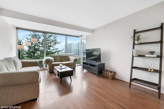 800 Elgin Rd Unit 806, Evanston, IL 60201 - living area with wood finished floors and plenty of natural light