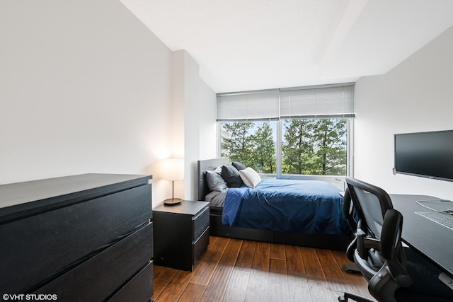 800 Elgin Rd Unit 806, Evanston, IL 60201 - bedroom with wood finished floors and floor to ceiling windows