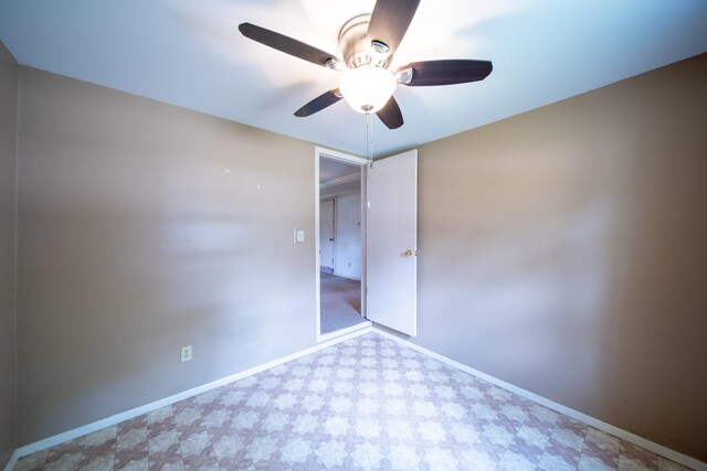 521 Armeida St, Dixon, IL 61021 - spare room with tile patterned floors and ceiling fan