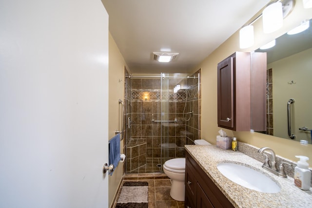521 Armeida St, Dixon, IL 61021 - full bathroom featuring vanity, a shower stall, and tile patterned floors