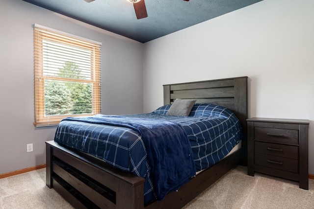 5804 Targee Trl, Roscoe, IL 61073 - carpeted bedroom featuring baseboards and a ceiling fan