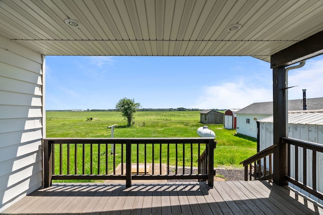 7832 Main St, Walsh, IL 62297 - deck with a view of countryside