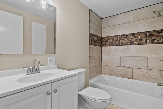 7832 Main St, Walsh, IL 62297 - full bath with toilet, vanity, and shower / bath combination