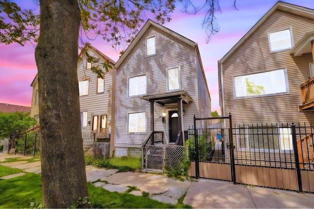 4926 S Winchester Ave, Chicago, IL 60609 - view of front of property featuring a gate and a fenced front yard