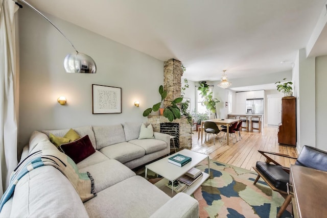 3719 W Shakespeare Ave, Chicago, IL 60647 - living room featuring light wood-style floors