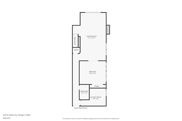 2433 W Haddon Ave Unit 1E, Chicago, IL 60622 - property floor plan