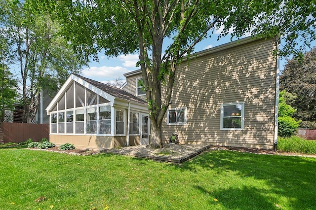 2313 Modaff Rd, Naperville, IL 60565 - back of property featuring a sunroom
