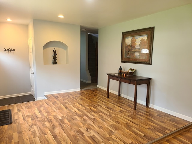 100 Watson Ave, Oglesby, IL 61348 - empty room with wood finished floors, recessed lighting, and baseboards