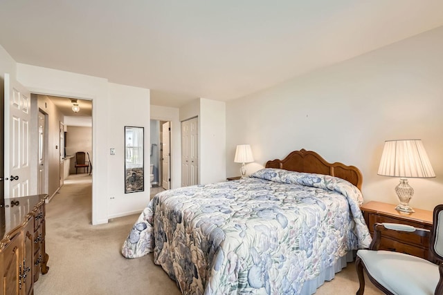 1232 Sumac Trl, Hoffman Estates, IL 60192 - bedroom featuring light carpet, a closet, and baseboards