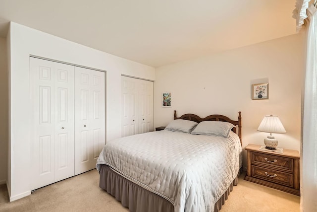 1232 Sumac Trl, Hoffman Estates, IL 60192 - bedroom featuring two closets and light carpet