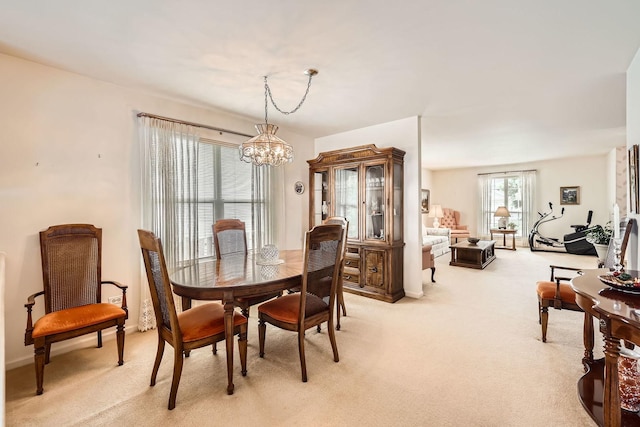 1232 Sumac Trl, Hoffman Estates, IL 60192 - dining room featuring light carpet and a chandelier