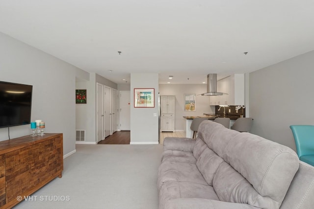 362 Kelburn Rd Unit 124, Deerfield, IL 60015 - living area with light carpet and baseboards