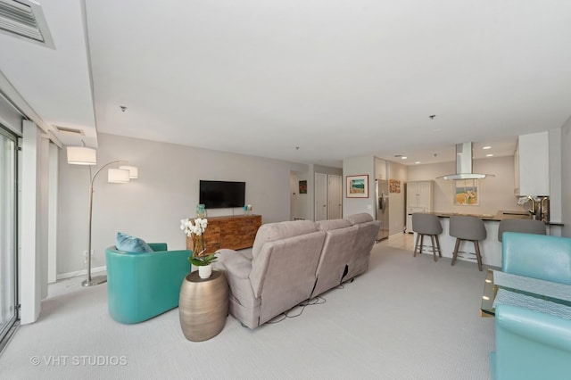 362 Kelburn Rd Unit 124, Deerfield, IL 60015 - living room featuring carpet and recessed lighting