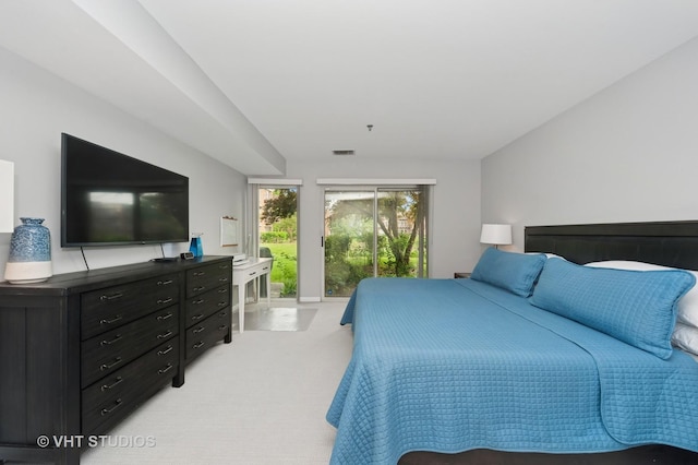362 Kelburn Rd Unit 124, Deerfield, IL 60015 - bedroom with access to outside and light carpet