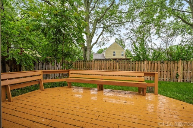 2556 Leach Dr, Naperville, IL 60564 - wooden deck featuring a fenced backyard