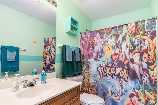 2715 Lahinch Dr, Aurora, IL 60503 - bathroom with vanity and curtained shower