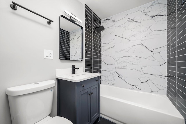 9012 S Harper Ave, Chicago, IL 60619 - bathroom with vanity, toilet, and bathing tub / shower combination