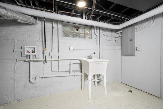 9012 S Harper Ave, Chicago, IL 60619 - unfinished below grade area with electric panel