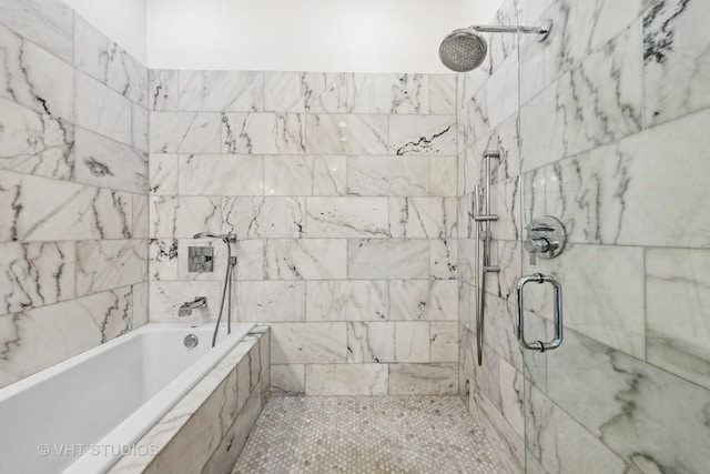 3342 S Giles Ave, Chicago, IL 60616 - bathroom with a tile shower and a bath