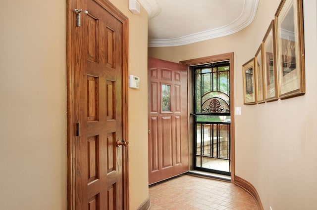 1902 N 77th Ct, Elmwood Park, IL 60707 - entrance foyer with crown molding and baseboards