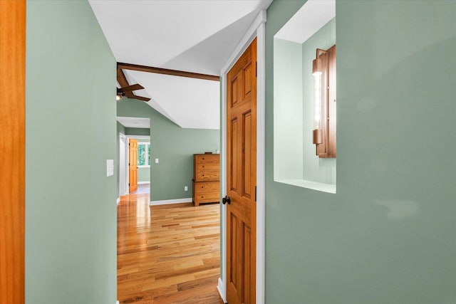 2804 E Concord Rd, Urbana, IL 61802 - corridor featuring light wood-style floors and lofted ceiling