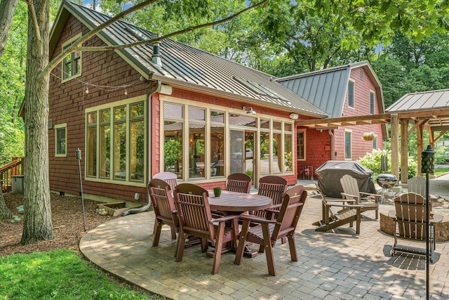 2804 E Concord Rd, Urbana, IL 61802 - view of patio / terrace featuring grilling area and outdoor dining space