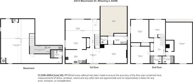 235 E Manchester Dr, Wheeling, IL 60090 - view of room layout