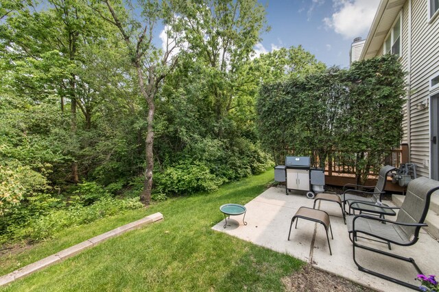 9215 Waterfall Glen Blvd, Darien, IL 60561 - view of grassy yard featuring a patio