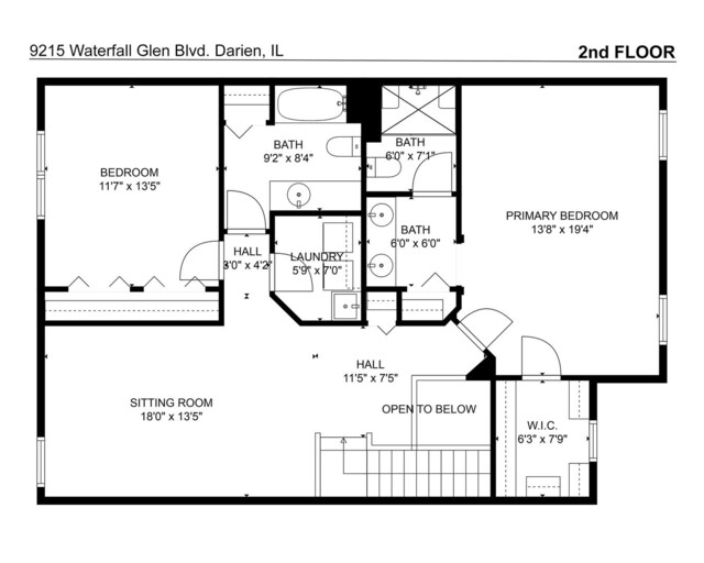 9215 Waterfall Glen Blvd, Darien, IL 60561 - room layout