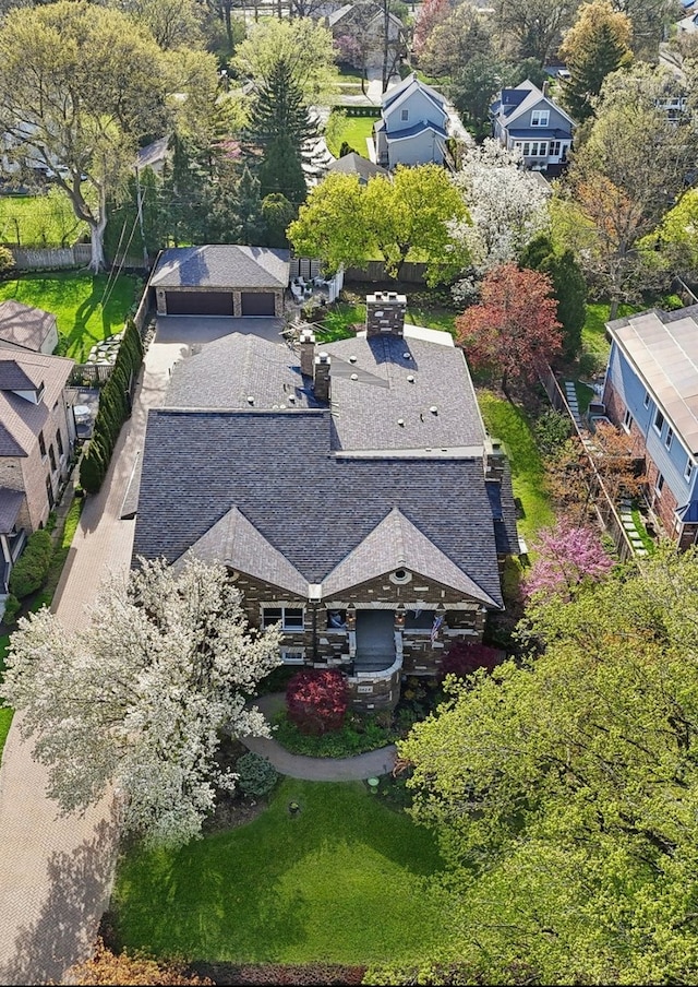 1424 Glencoe Ave, Highland Park, IL 60035 - aerial view of residential area