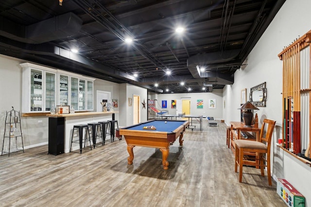 1424 Glencoe Ave, Highland Park, IL 60035 - playroom featuring wood finished floors and pool table