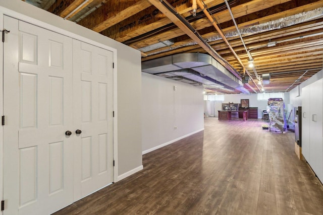 1424 Glencoe Ave, Highland Park, IL 60035 - below grade area featuring wood finished floors and baseboards