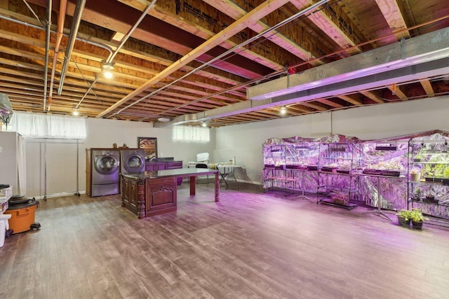 1424 Glencoe Ave, Highland Park, IL 60035 - basement featuring wood finished floors