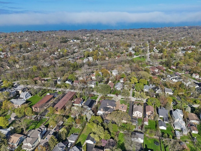1424 Glencoe Ave, Highland Park, IL 60035 - aerial view of property and surrounding area featuring nearby suburban area