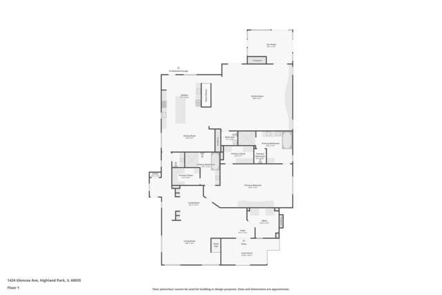 1424 Glencoe Ave, Highland Park, IL 60035 - room layout