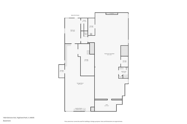 1424 Glencoe Ave, Highland Park, IL 60035 - floor plan / room layout