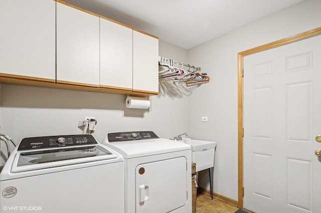 1021 Oxford St, Downers Grove, IL 60516 - laundry room with cabinet space and washing machine and clothes dryer