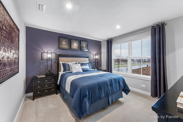2093 Squire Cir, Yorkville, IL 60560 - bedroom with baseboards, carpet floors, and recessed lighting