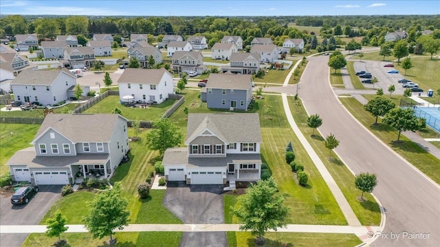 2093 Squire Cir, Yorkville, IL 60560 - aerial perspective of suburban area