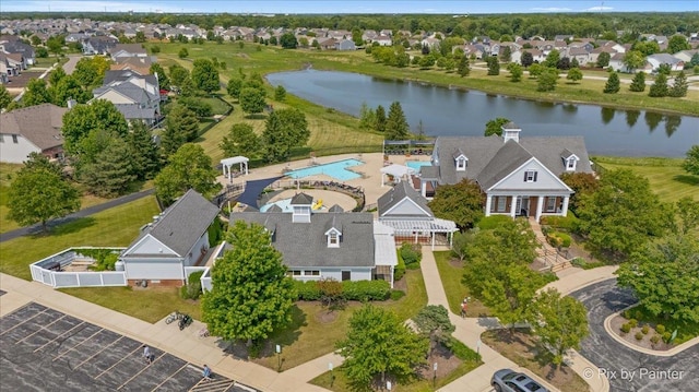 2093 Squire Cir, Yorkville, IL 60560 - aerial view of residential area with a large body of water
