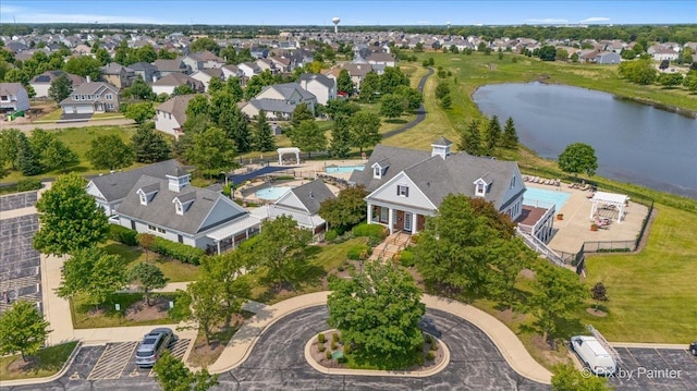 2093 Squire Cir, Yorkville, IL 60560 - aerial view of property and surrounding area with a nearby body of water and nearby suburban area