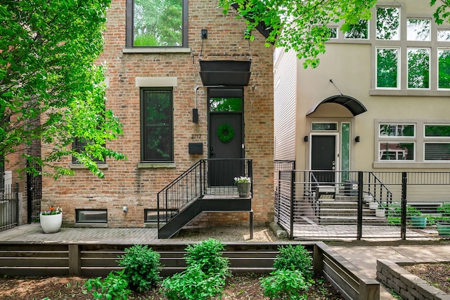 2117 W Dickens Ave, Chicago, IL 60647 - view of front of house with brick siding