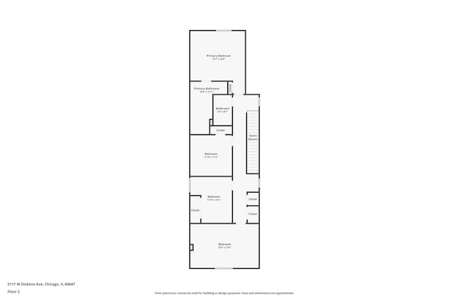 2117 W Dickens Ave, Chicago, IL 60647 - home floor plan