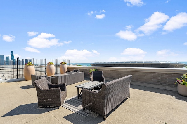 1515 S Prairie Ave Unit 1016, Chicago, IL 60605 - view of patio with a water view