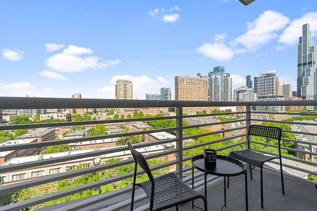 1515 S Prairie Ave Unit 1016, Chicago, IL 60605 - balcony featuring a skyline view