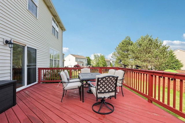 263 Thrush Cir, Lindenhurst, IL 60046 - deck featuring outdoor dining space